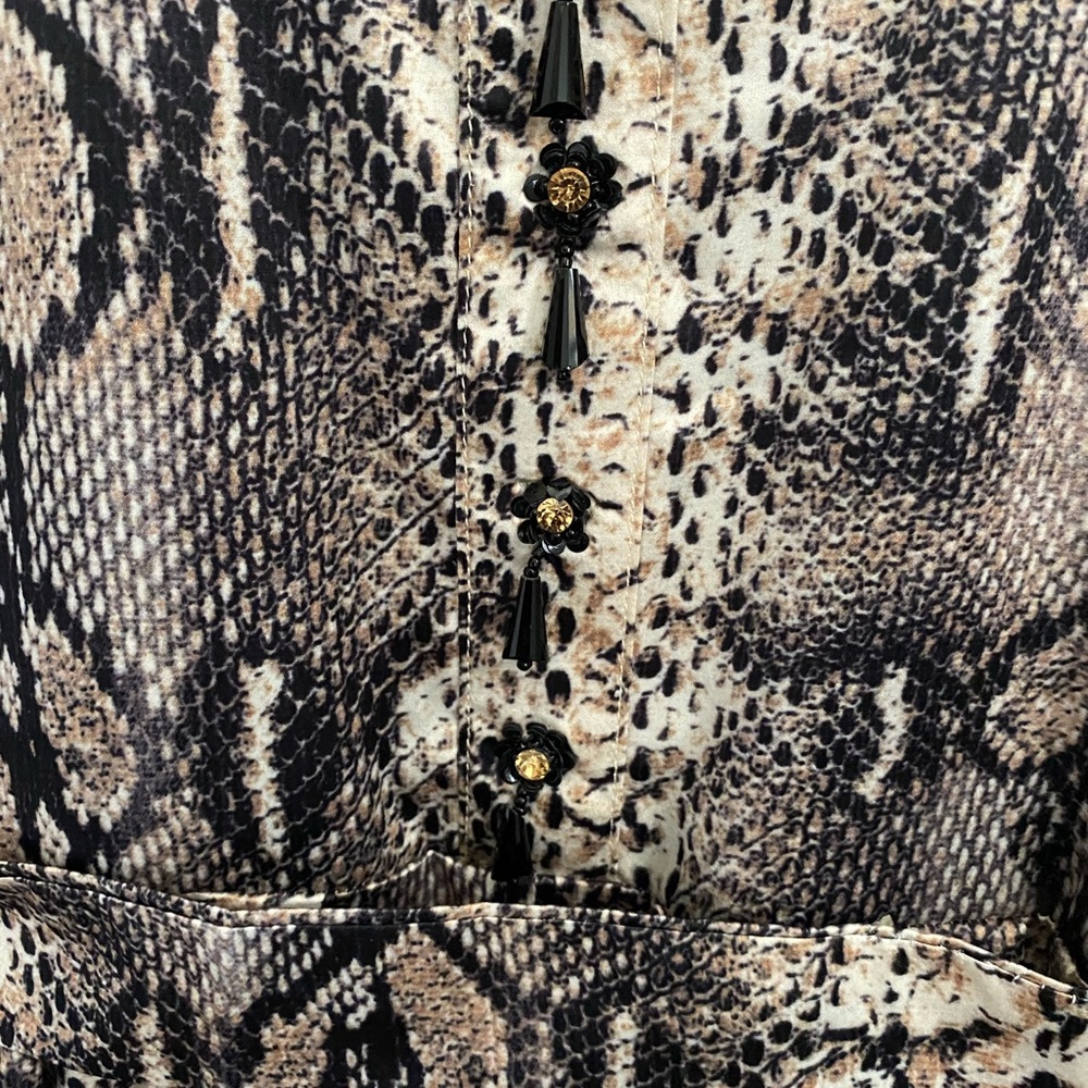 Snake print midi dress - Picture 8 of 11